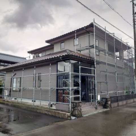 足場工事(永平寺町)